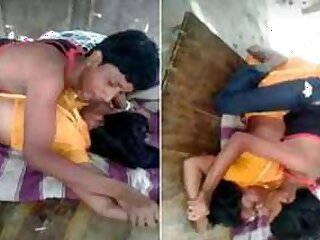 Excited Desi boy dominates helpless GF and even kisses her XXX lips